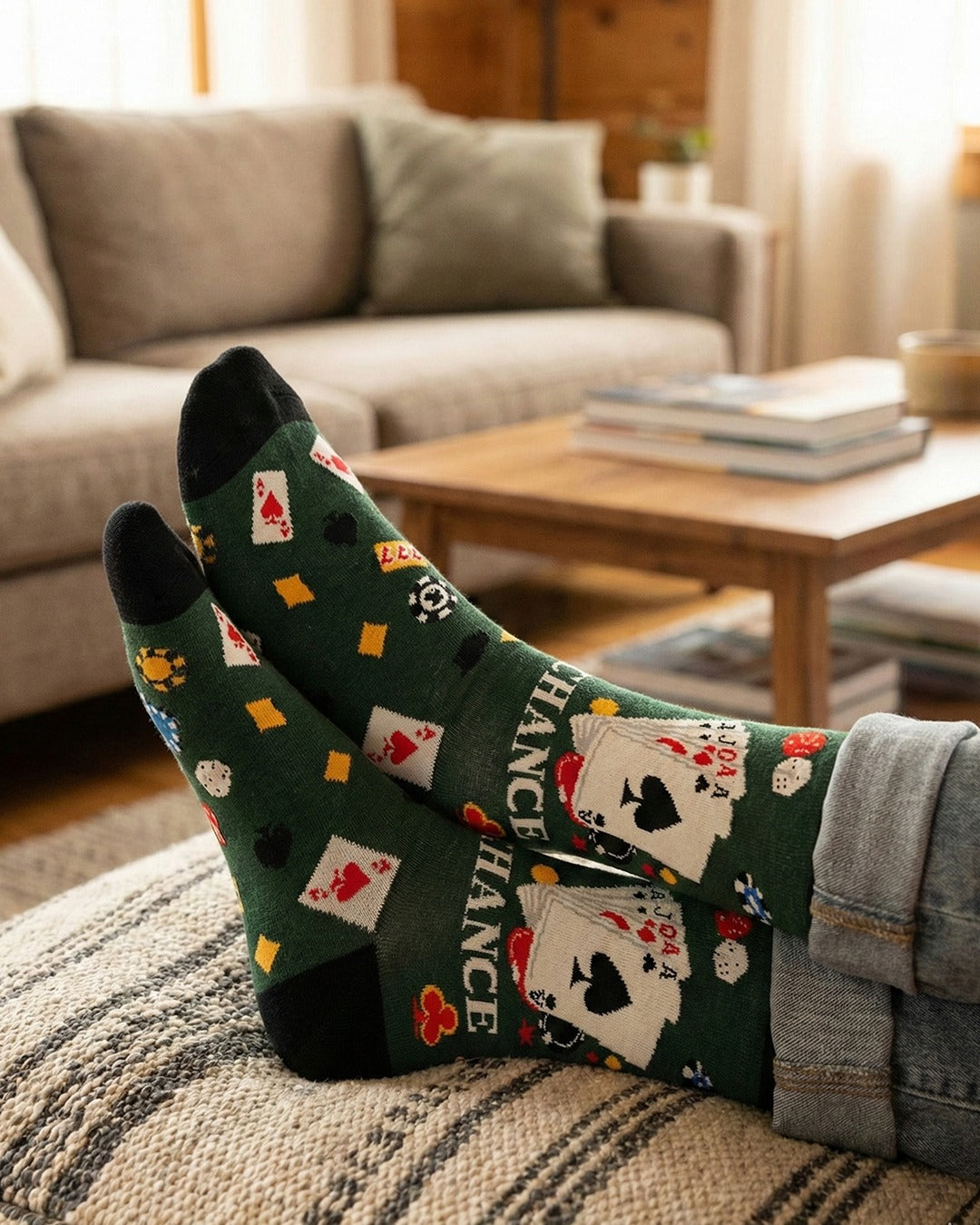 Chaussettes de poker édition jeu de casino